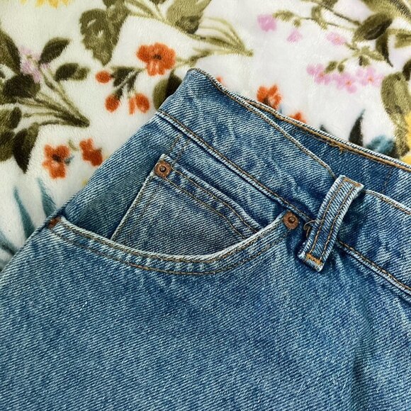 Vintage Levi’s 816 Jeans Mens 34 White Tag Tab Blue Cotton Classic 5 Pocket - Picture 7 of 11